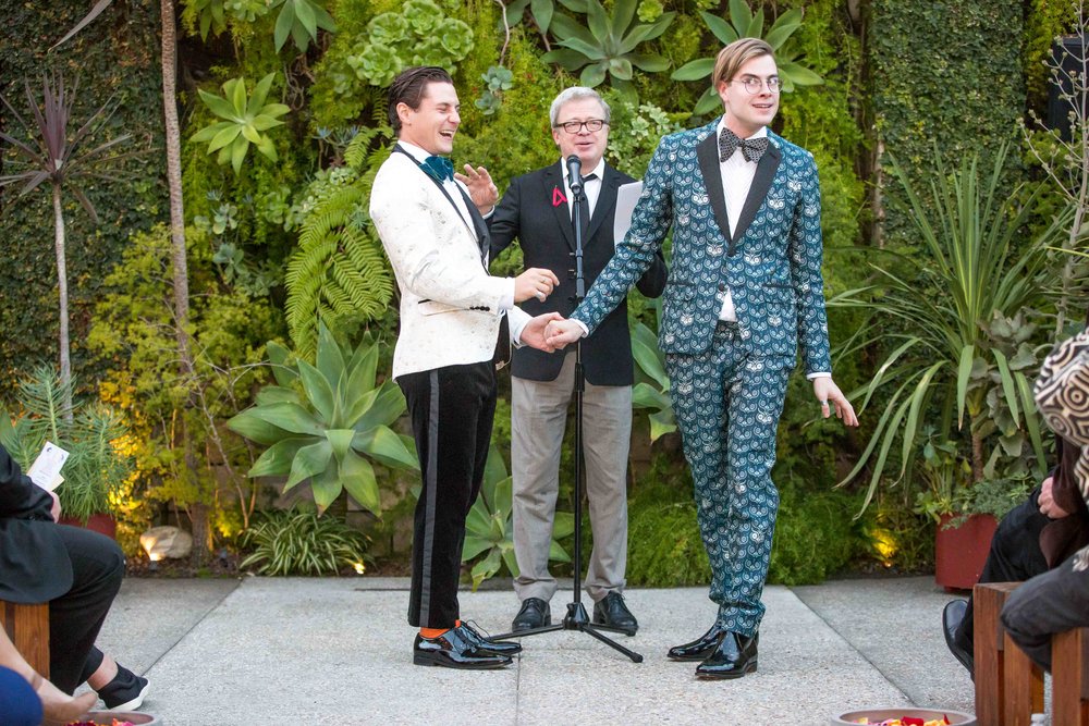 SmogShoppe Wedding LA Augustus Prew Jeffery Self Gay Same Sex Wedding