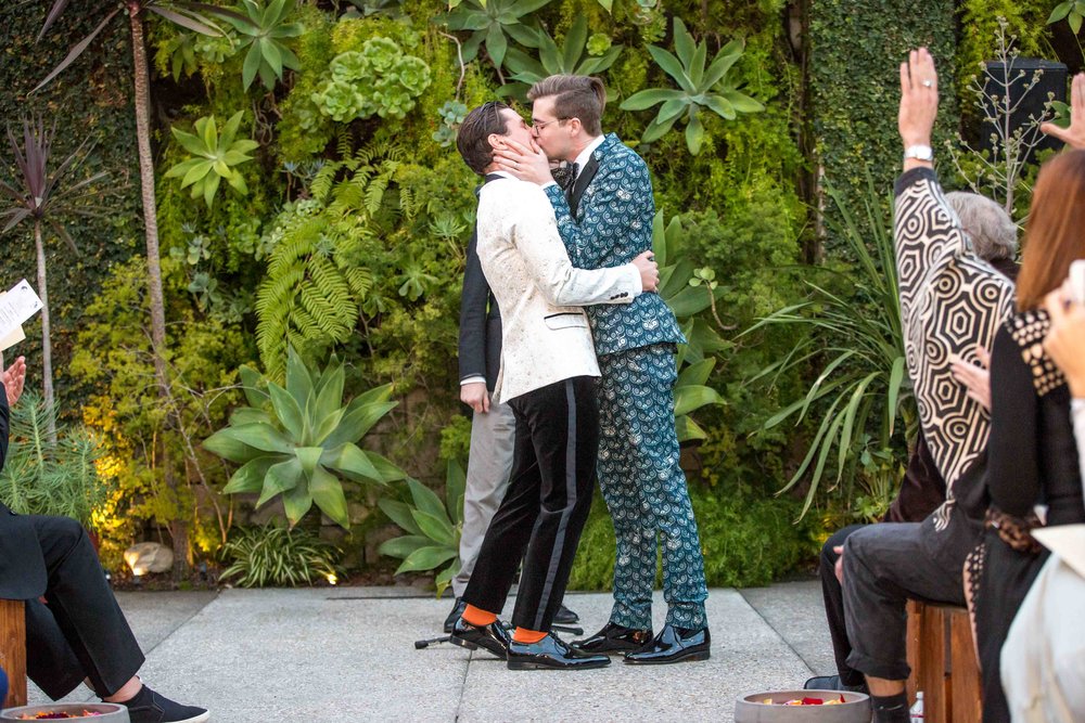 SmogShoppe Wedding LA Augustus Prew Jeffery Self Gay Same Sex Wedding Los Angeles
