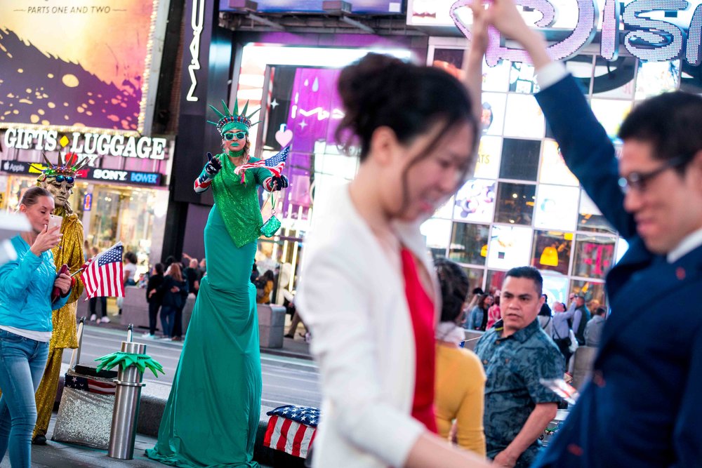 Times Square Engagement Session Photos Shoot NYC Wedding Photographer