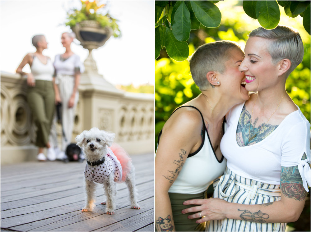 NYC Engagement Photo Session Shoot Central Park Same Sex Lesbian Dog Photographer-10.jpg