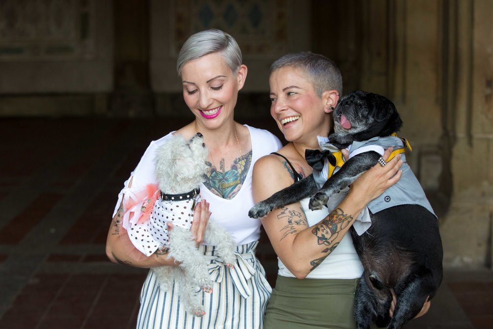 NYC Engagement Photo Session Shoot Central Park Same Sex Lesbian Dog Photographer-2.jpg