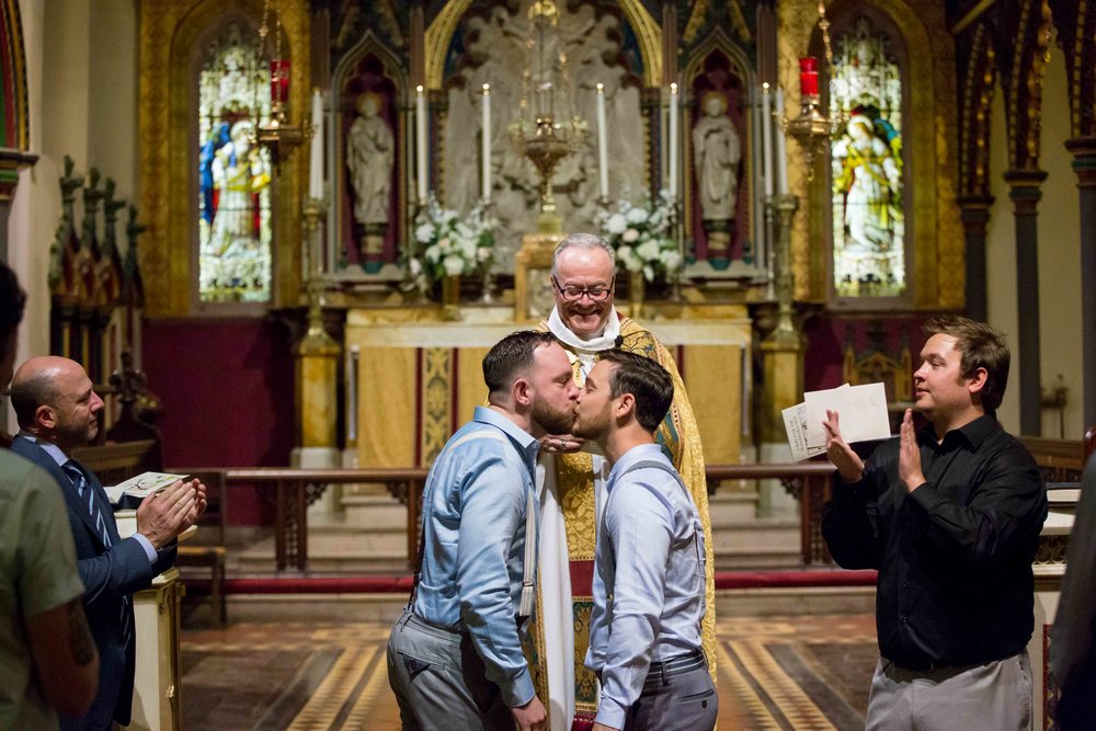 NYC Wedding Photographer Standard Highline Church of the Transfiguration Waverly Inn Same Sex
