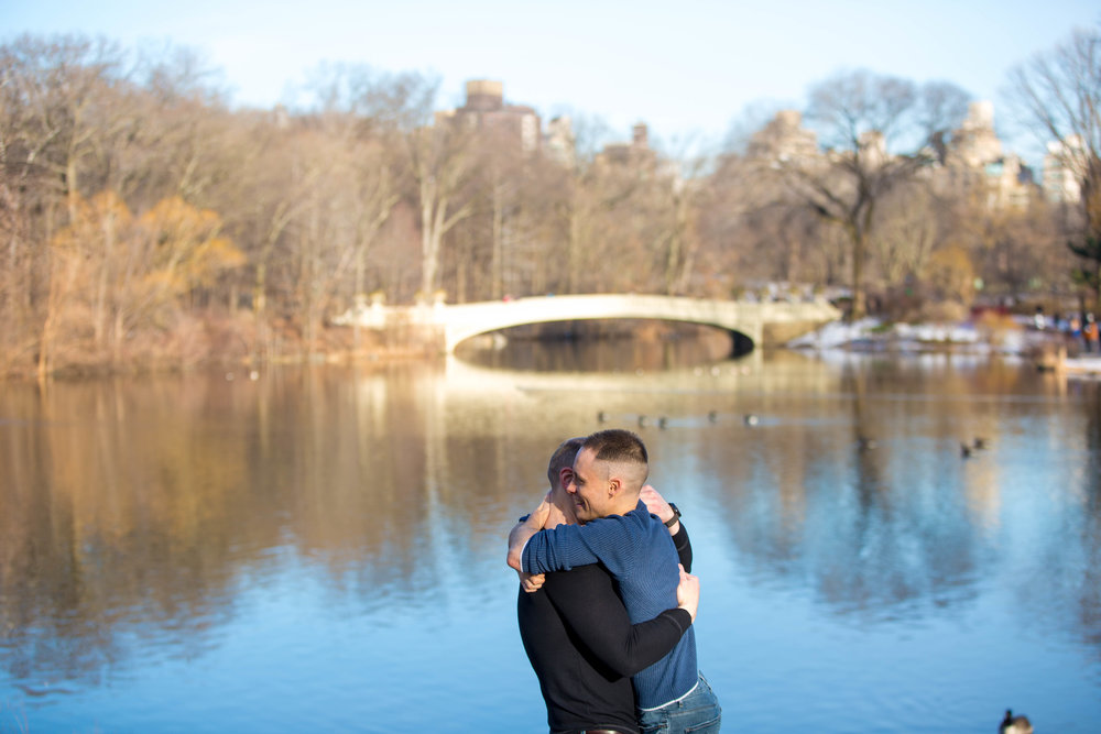 Central Park Engagement Gay NYC Wedding Photographer Same Sex Proposal