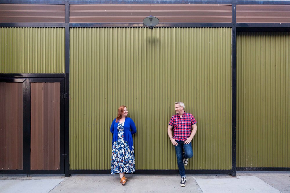 Brooklyn Engagement Photographer New York City Wedding Photo Session Shoot The Green Building NYC