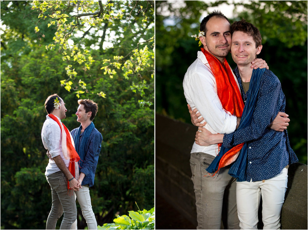 NYC Wedding Photographer Fort Tryon Park Engagement Photo Shoot Session Gay Same Sex Marriage New York