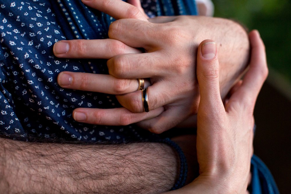 NYC Wedding Photographer Fort Tryon Park Engagement Photo Shoot Session Gay Same Sex Marriage New York