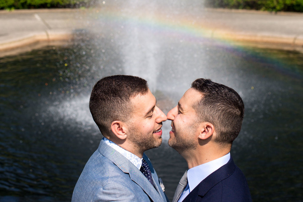 New York City NYC Wedding Photographer Engagement Photo Session Shoot Same Sex Gay Central Park Conservatory Garden