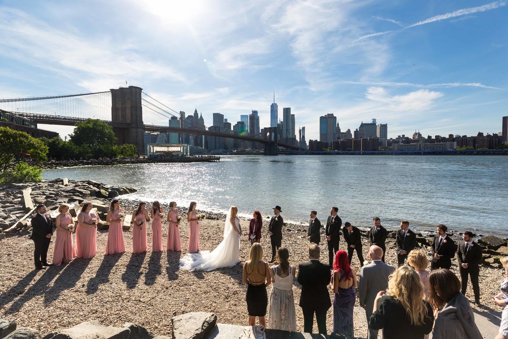 Dumbo Loft Wedding Brooklyn Bridge NYC New York City Photographer