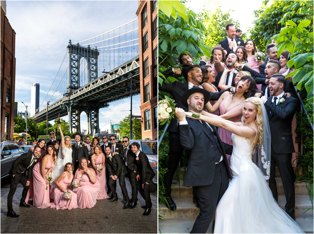 Dumbo Loft Wedding Brooklyn Bridge NYC New York City Photographer