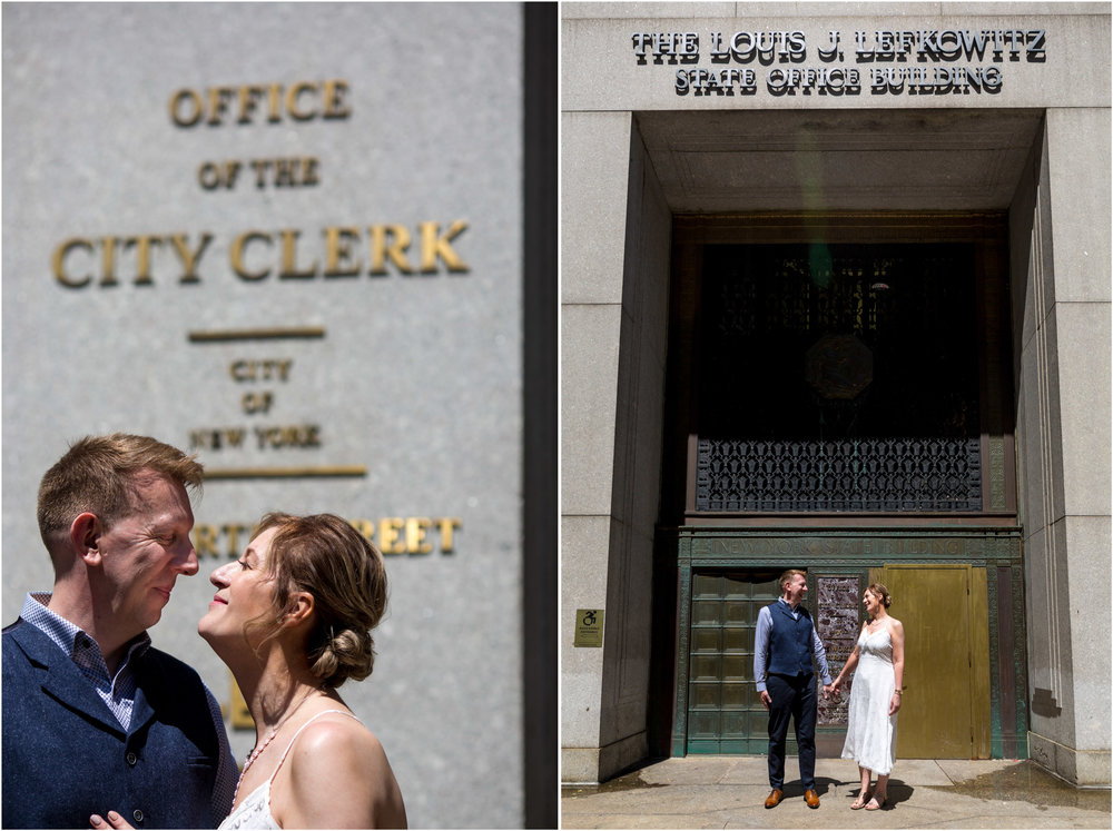 NYC City Hall Wedding Photographer New York Elopement