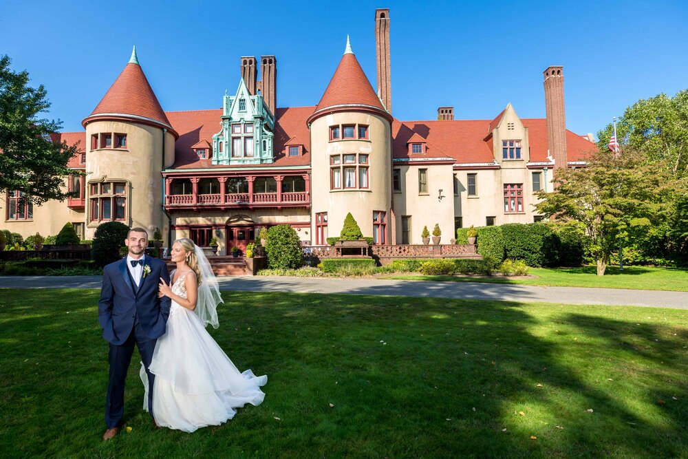 Chateau at Coindre Hall Wedding Lessing’s New York Long Island Photographer