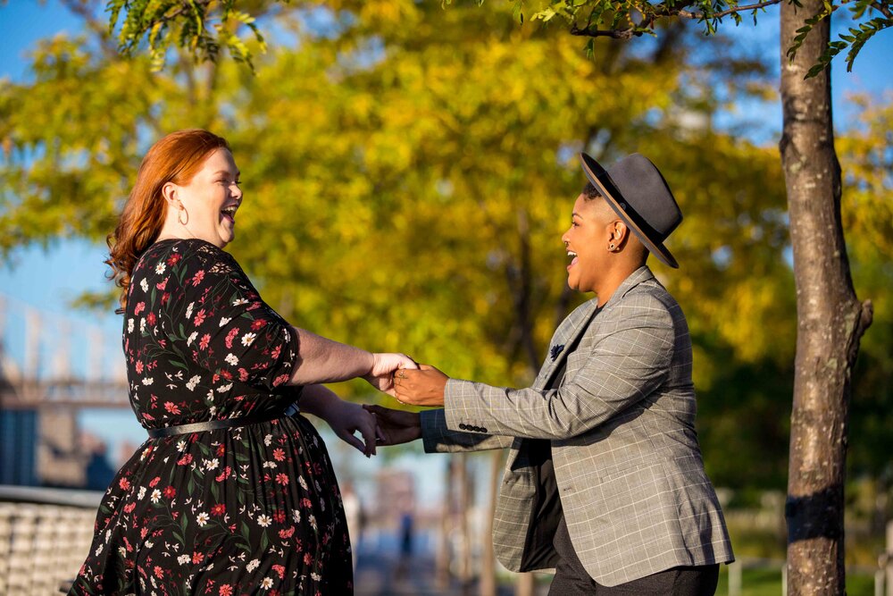 Gantry Plaza State Park Engagement Queens Wedding Gay NYC Photographer