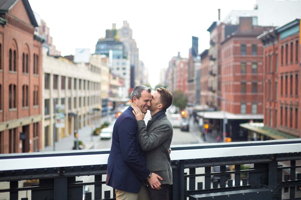 The High Line Engagement NYC Gay Wedding Photographer New York