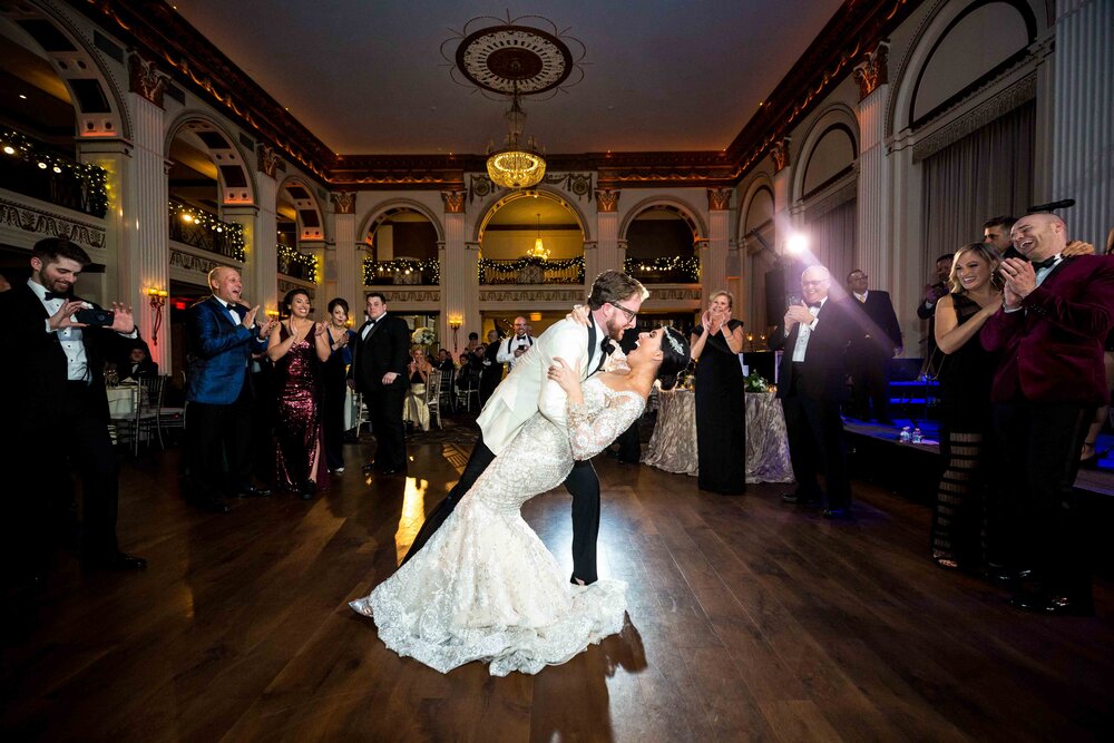 Ballroom at the Ben Wedding Philadelphia Philly Finley Catering Photographer New Year’s Eve