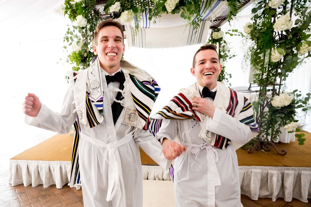 Gay Orthodox Jewish Wedding Crest Hollow Country Club Same Sex Photographer New York