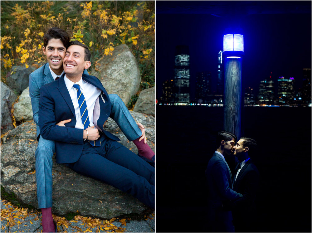 Anthony and Alex postponed their March 21st wedding to November 8th. They legally married on March 21st with friends and family watching at home on Zoom.