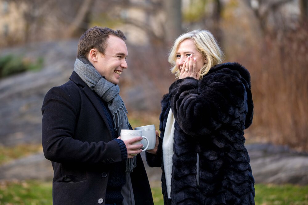 Central Park Proposal NYC Engagement Photographer New York Picnic